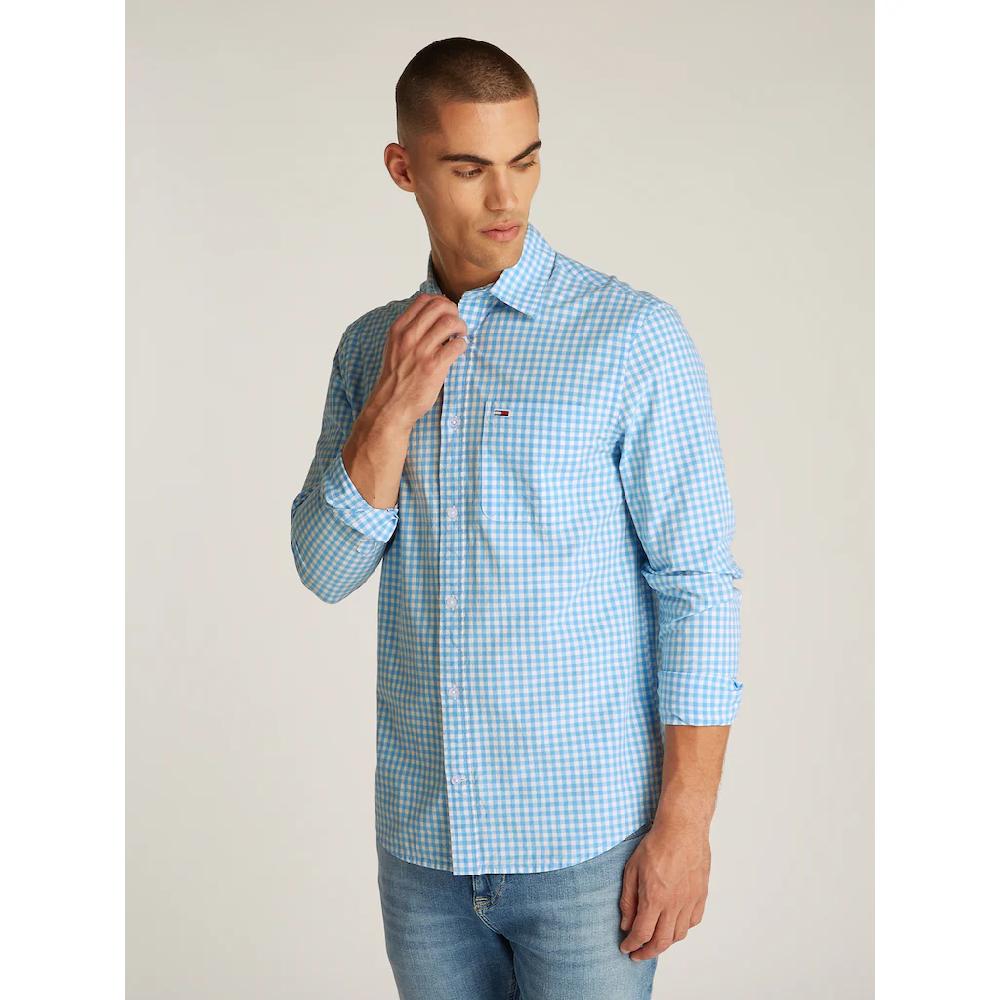 Tommy Jeans Karohemd »TJM POPLIN CHECK SHIRT« mit Karomuster ▷ bestellen
