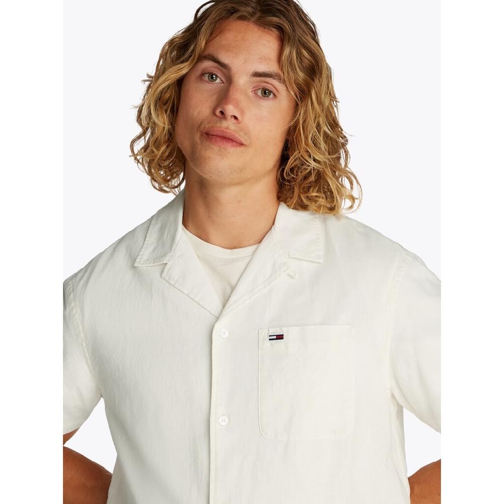 Tommy Jeans Kurzarmhemd »TJM LINEN BLEND CAMP SS EXT« Mit V-Ausschnitt ▷ Für