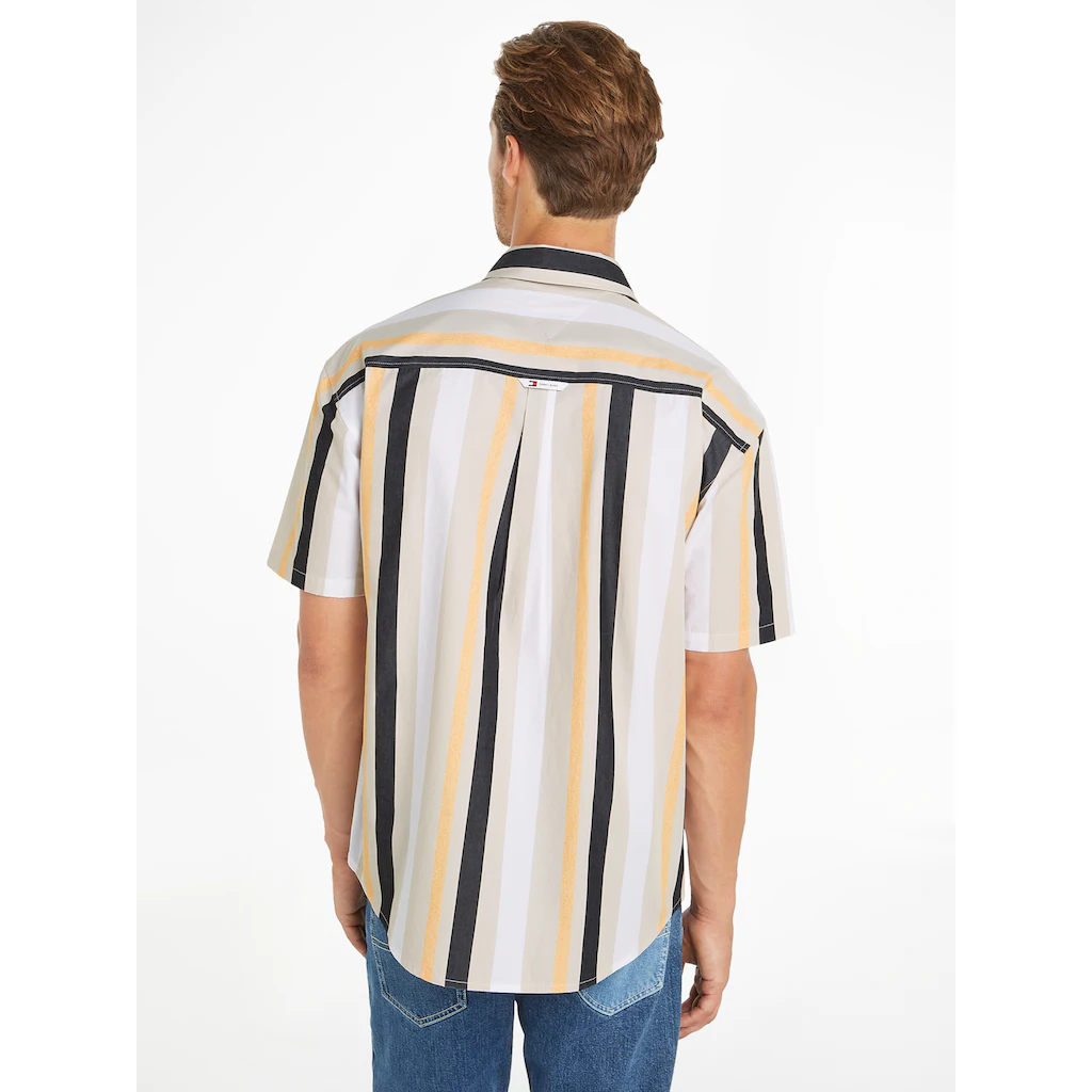 Tommy Jeans Kurzarmhemd »TJM RLX STRIPES SHIRT« Mit Mehrfarbigen Streifen ▷ Kaufen