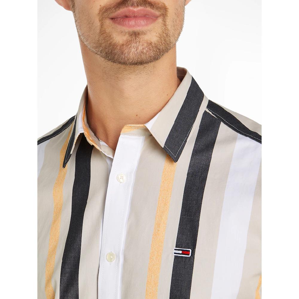 Tommy Jeans Kurzarmhemd »TJM RLX STRIPES SHIRT« Mit Mehrfarbigen Streifen ▷ Kaufen