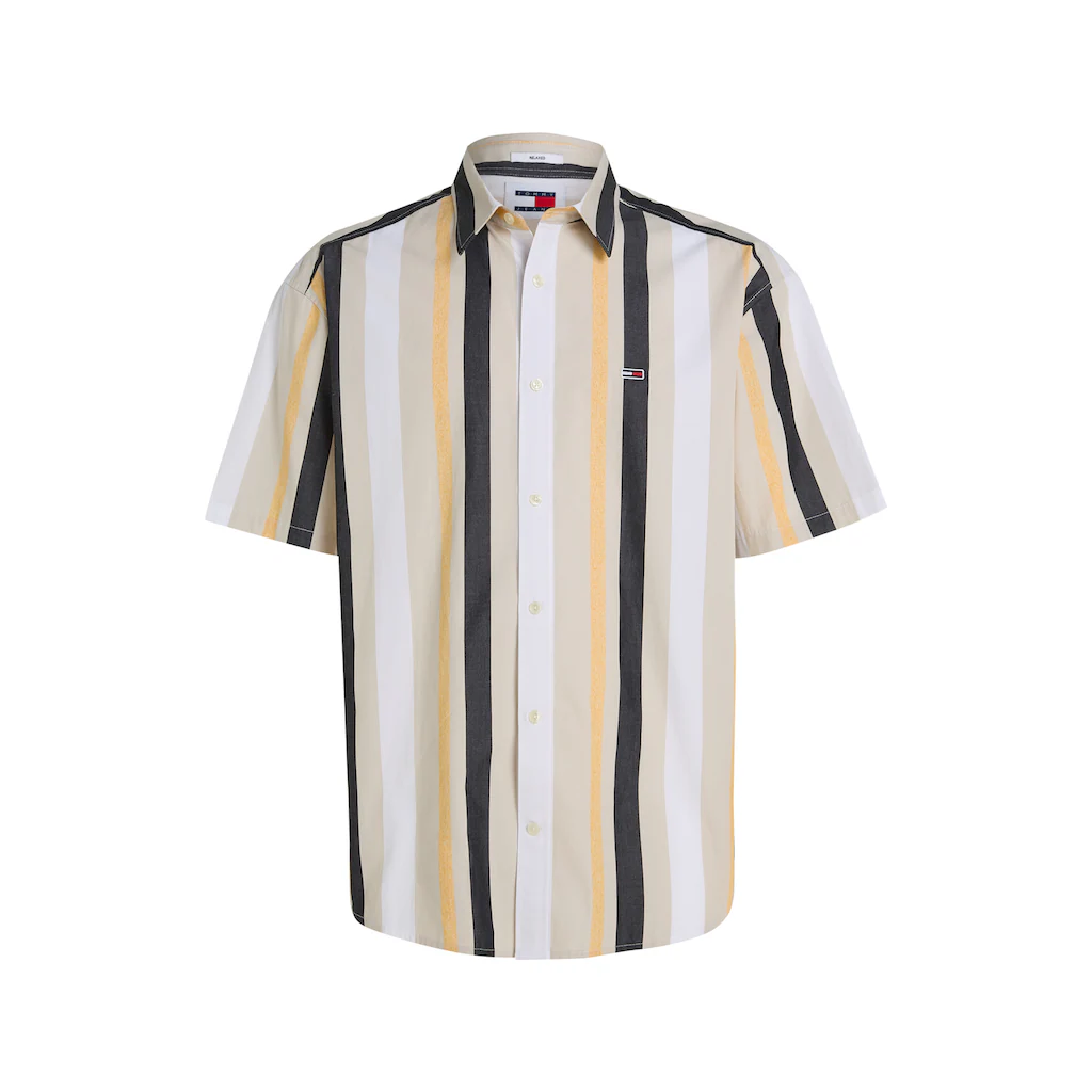 Tommy Jeans Kurzarmhemd »TJM RLX STRIPES SHIRT« Mit Mehrfarbigen Streifen ▷ Kaufen