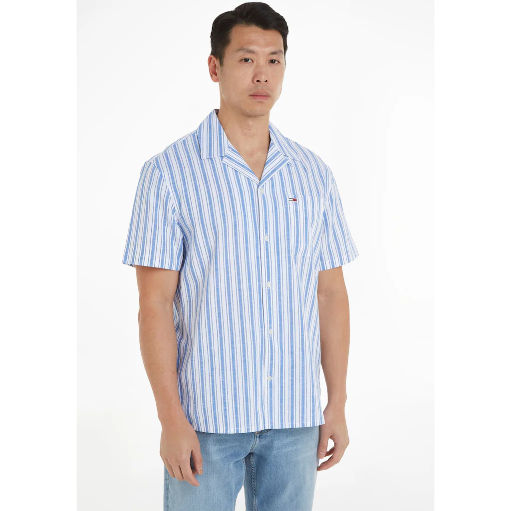 Tommy Jeans Kurzarmhemd »TJM STRIPE LINEN SS SHIRT EXT« ▷ kaufen