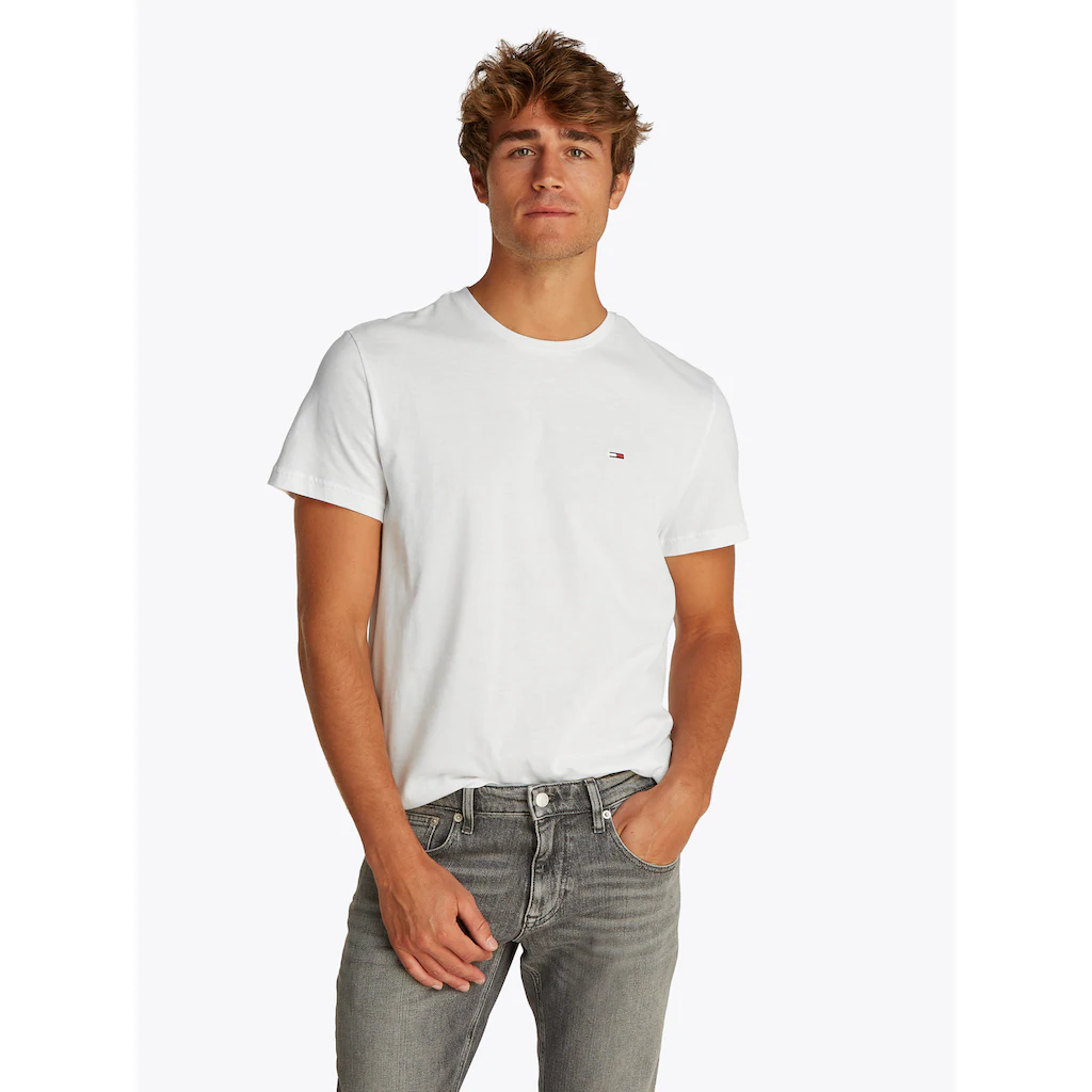 Tommy Jeans Kurzarmshirt »TJM SLIM 2PACK MIX TEE EXT« (Packung 2er-Pack) Mit Rundhalsausschnitt