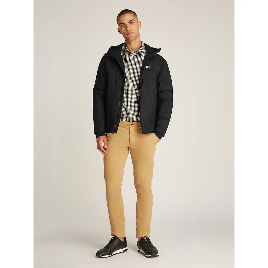 Tommy Jeans Kurzjacke »TJM LT POLY JACKET EXT« Mit Kapuze Mit Logostickerei ▷ Bestellen