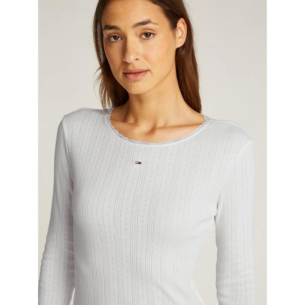 Tommy Jeans Langarmshirt Mit Lochmuster