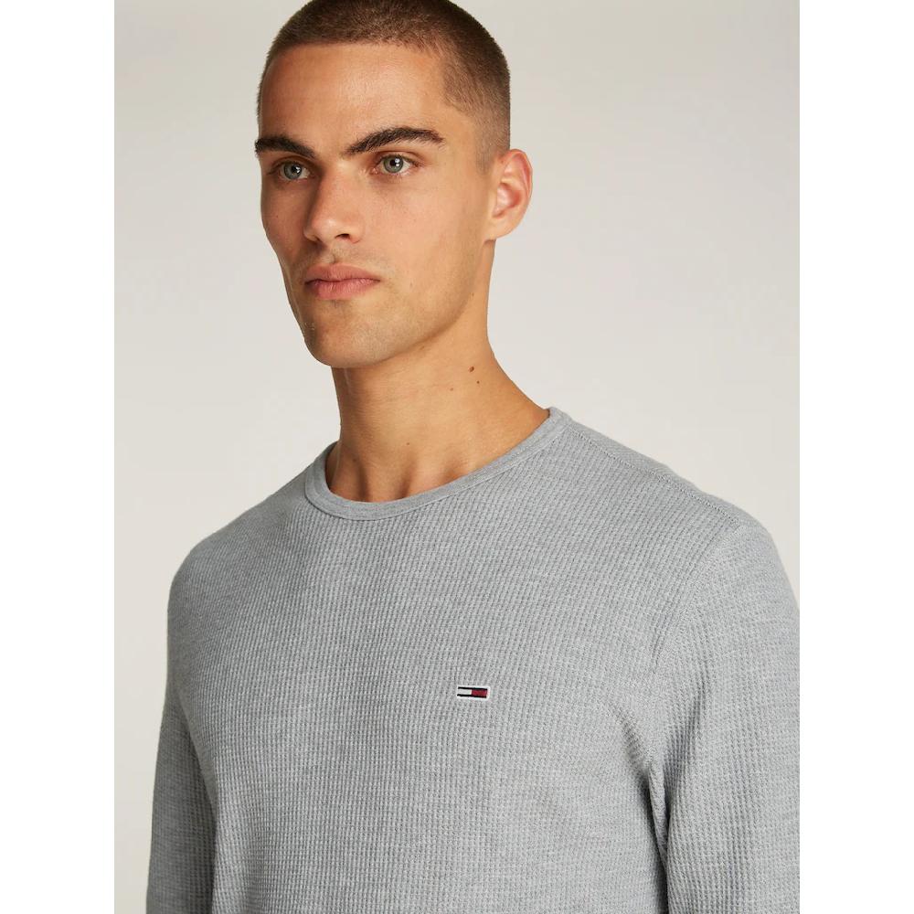 Tommy Jeans Langarmshirt »TJM SLIM WAFFLE L/S TEE EXT« Mit Waffelstruktur ▷ Kaufen