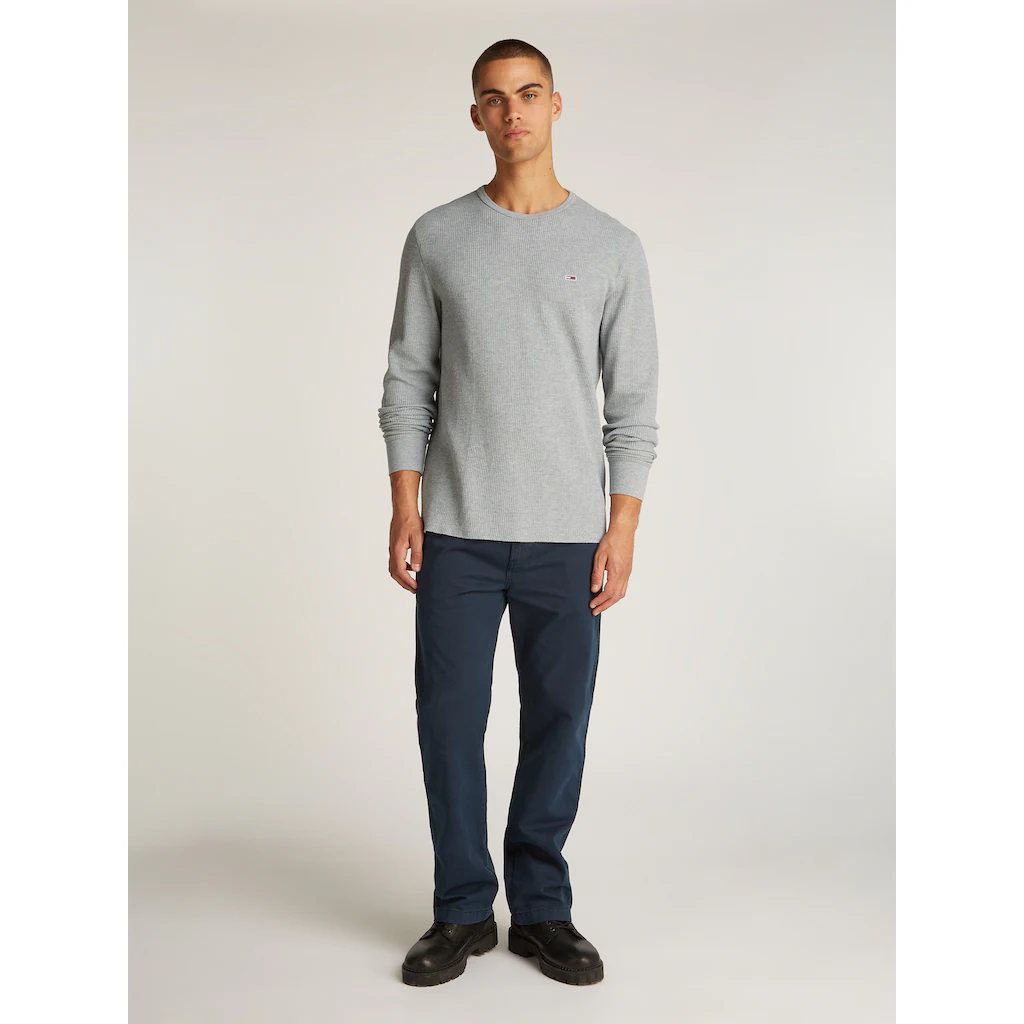Tommy Jeans Langarmshirt »TJM SLIM WAFFLE L/S TEE EXT« Mit Waffelstruktur ▷ Kaufen