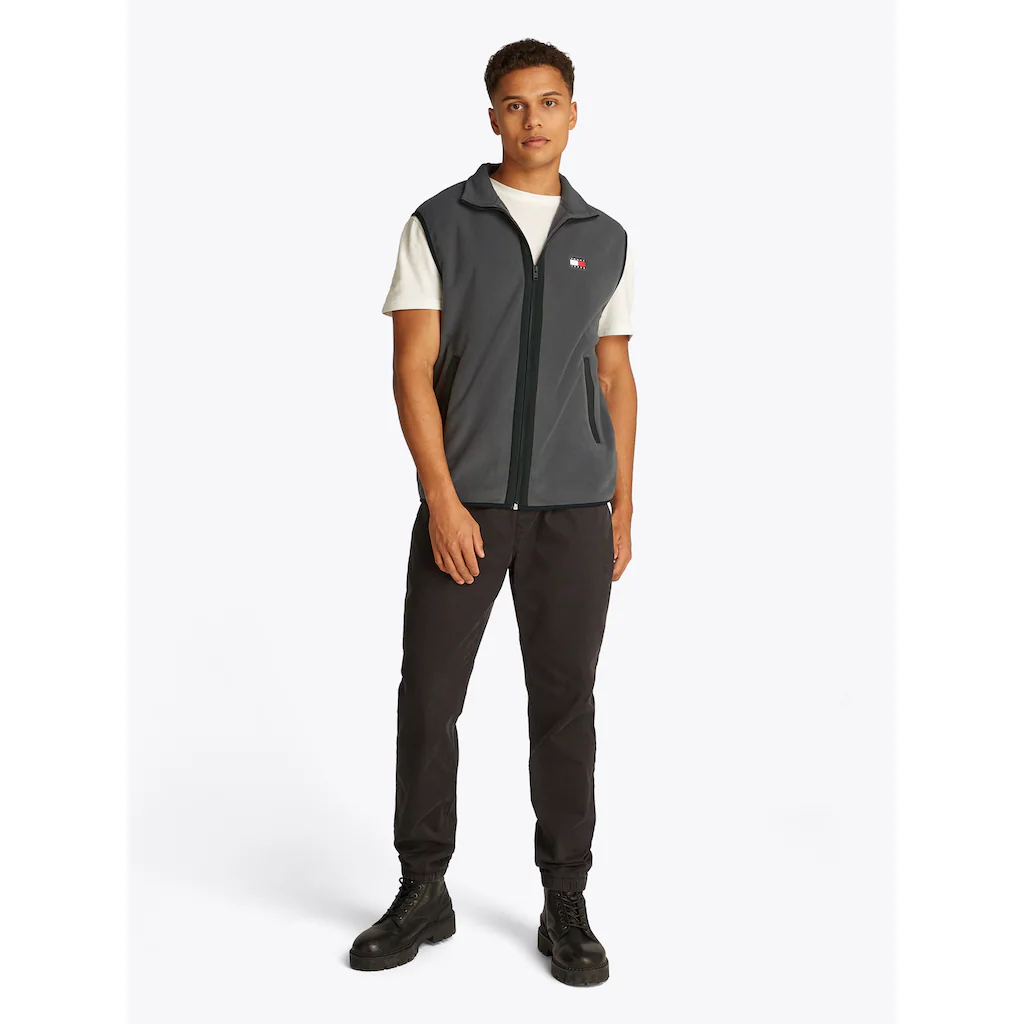 Tommy Jeans Plus Fleeceweste »TJM POLAR FLEECE VEST EXT« Große Größen Mit Kontrastfarbenen Details ▷ Für
