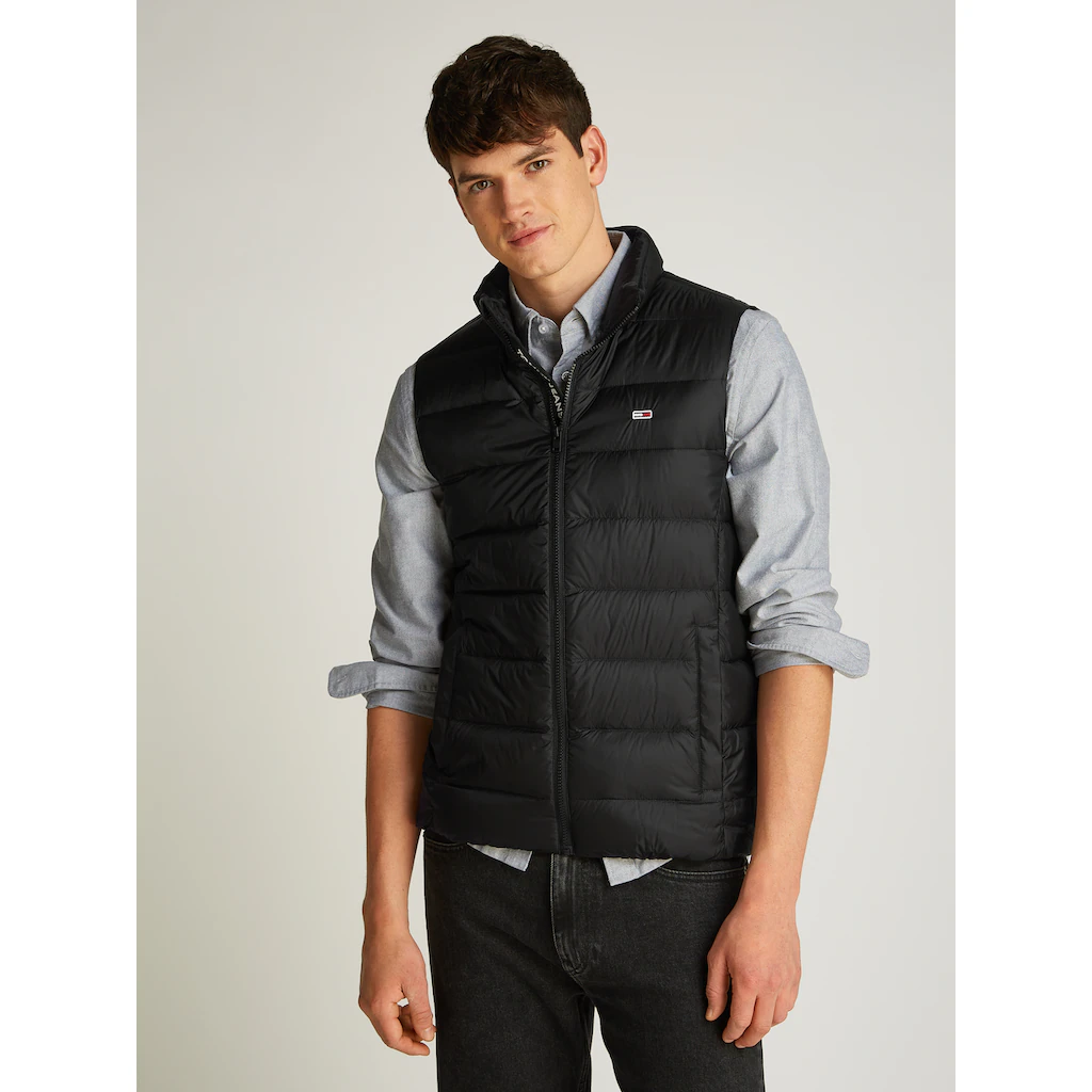 Tommy Jeans Plus Steppweste »TJM LT DOWN VEST EXT« in Großen Größen Logostickerei Eingriffstaschen ▷ kaufen