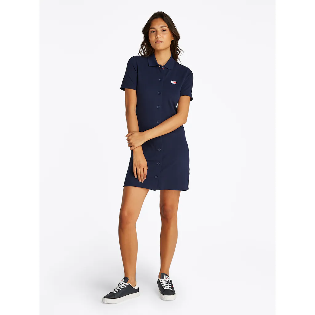 Tommy Jeans Polokleid »TJW BADGE PIQUE POLO DRESS« Mit Logo-Badge