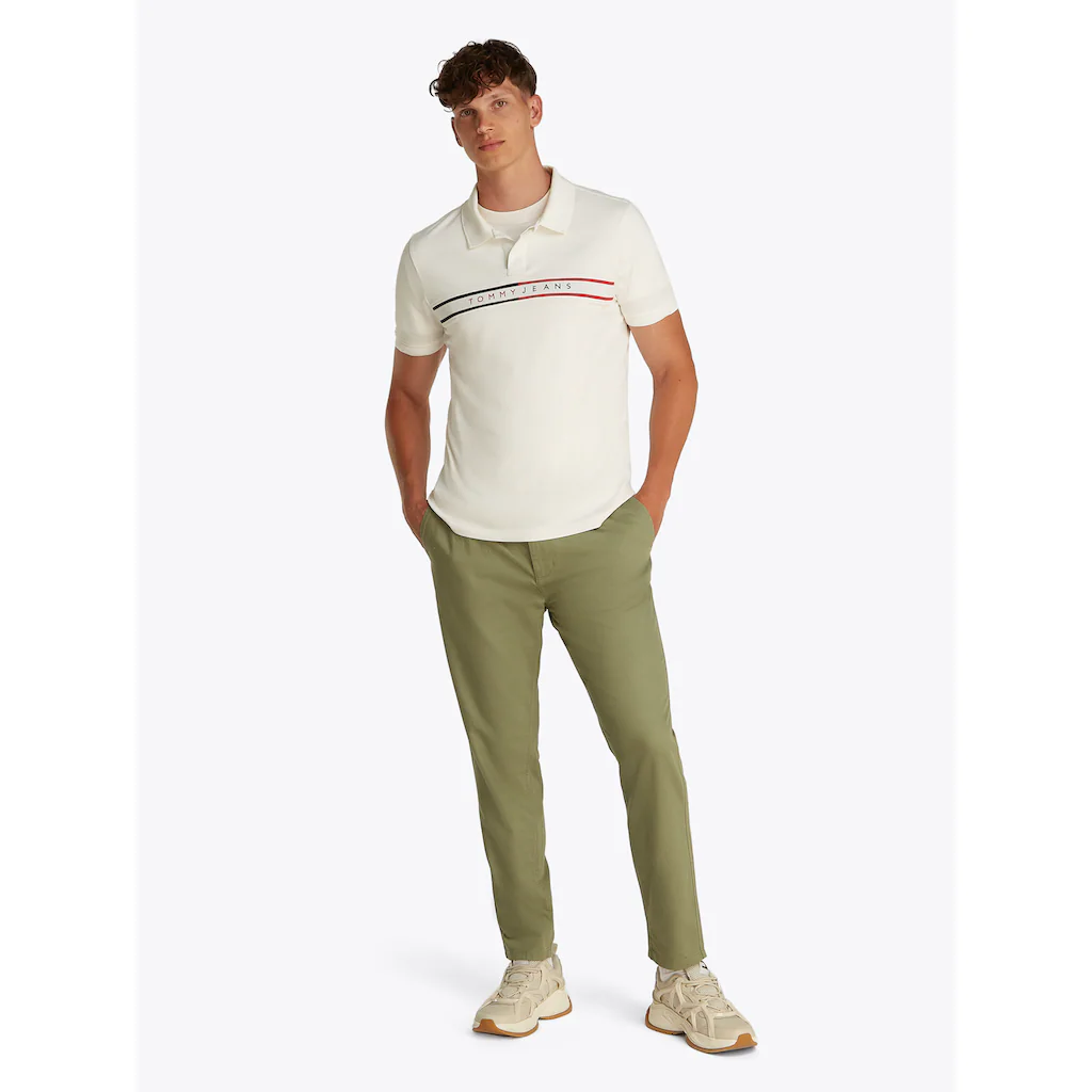 Tommy Jeans Poloshirt »TJM SLIM CHEST FLAG POLO« Mit Rundhalsausschnitt ▷ Bestellen