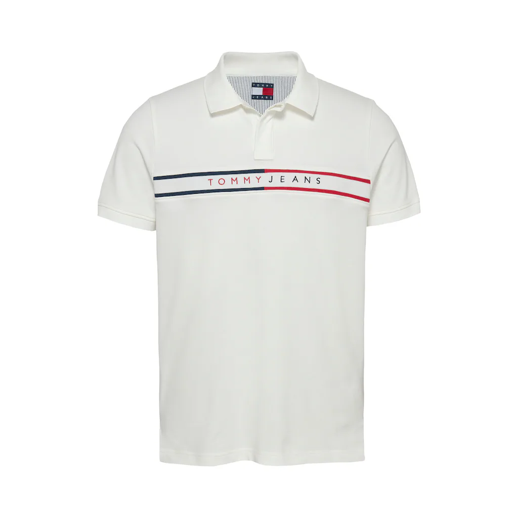 Tommy Jeans Poloshirt »TJM SLIM CHEST FLAG POLO« Mit Rundhalsausschnitt ▷ Bestellen