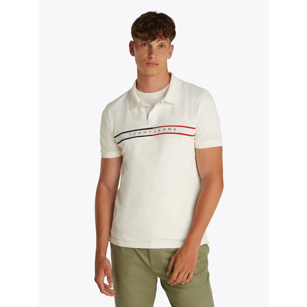 Tommy Jeans Poloshirt »TJM SLIM CHEST FLAG POLO« Mit Rundhalsausschnitt ▷ bestellen