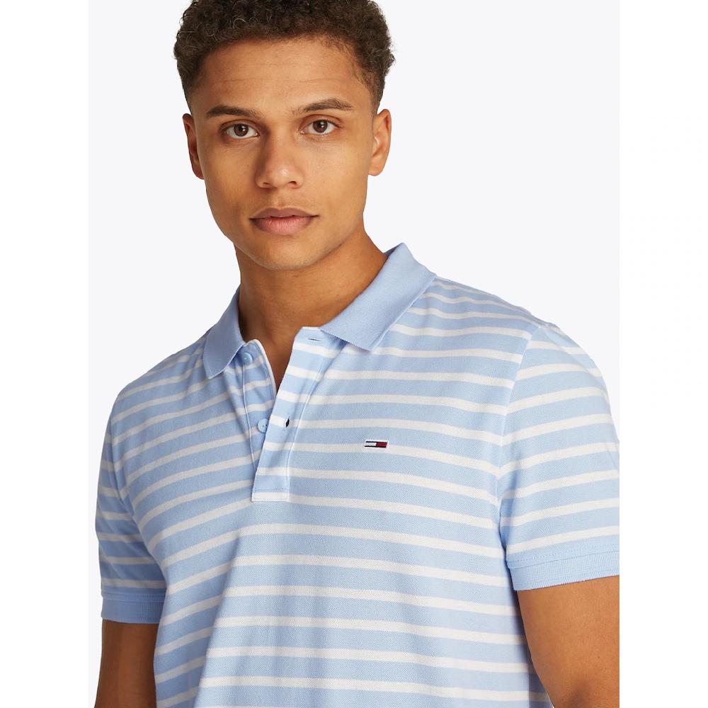 Tommy Jeans Poloshirt »TJM SLIM PLACKET POLO EXT« Modisch Geringelt ▷ Für