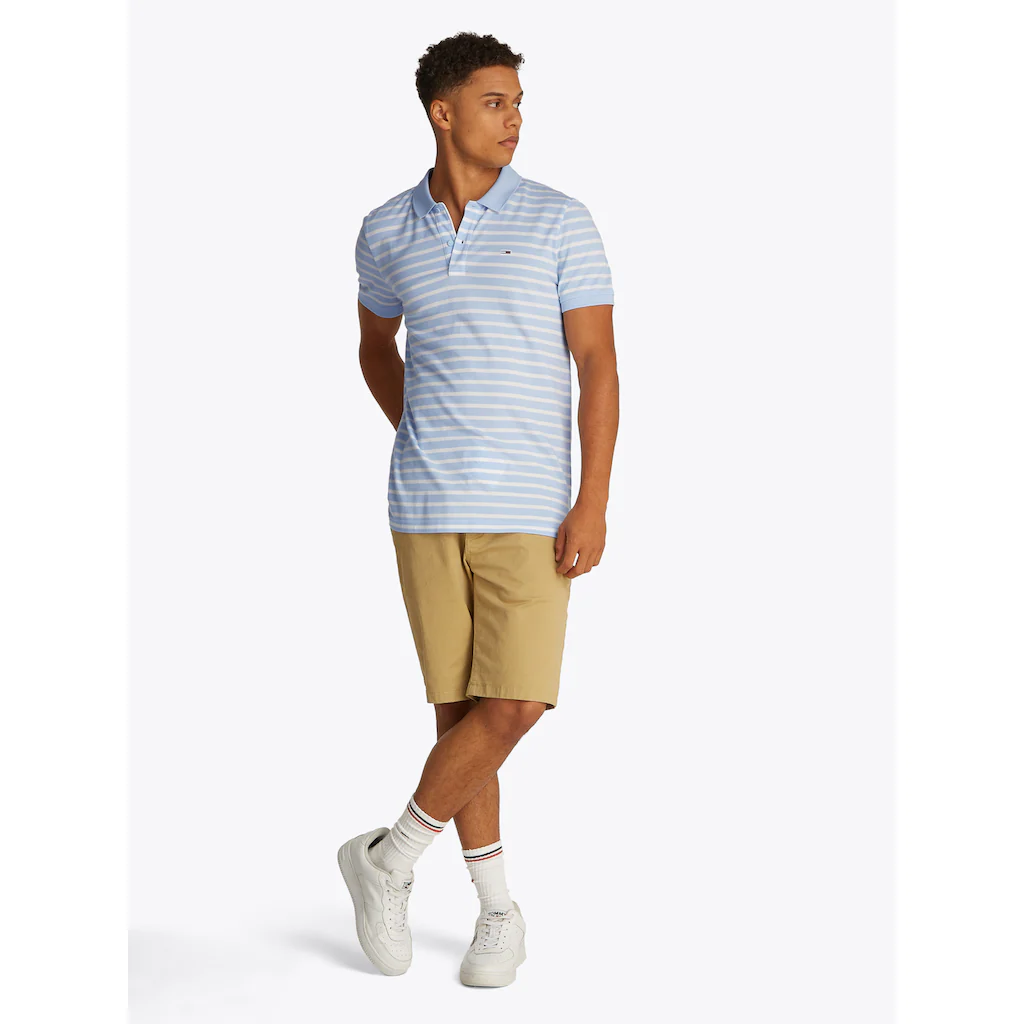 Tommy Jeans Poloshirt »TJM SLIM PLACKET POLO EXT« Modisch Geringelt ▷ Für