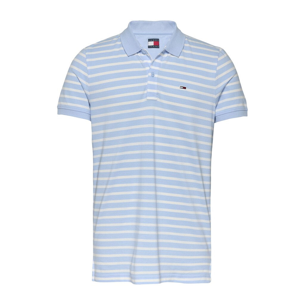 Tommy Jeans Poloshirt »TJM SLIM PLACKET POLO EXT« Modisch Geringelt ▷ Für