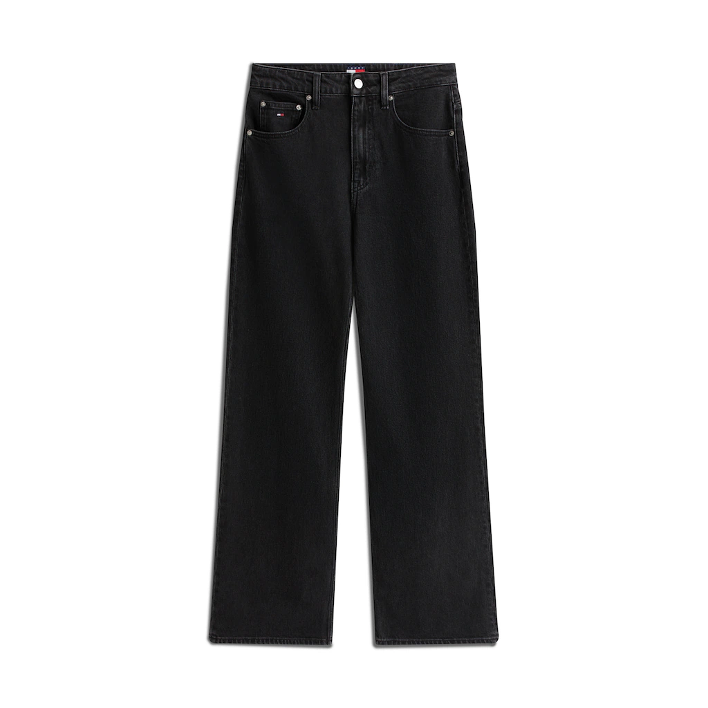 Tommy Jeans Relax-fit-Jeans »Mia Mid Rise Relaxed Straight« In Blauer Waschung Mit Hammerschlaufe