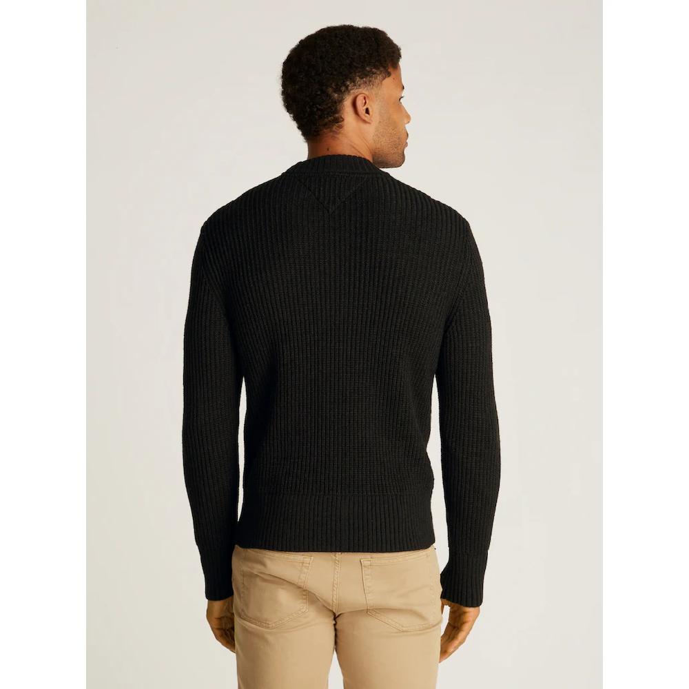 Tommy Jeans Rundhalspullover »TJM REG BADGE TEXTURED CNECK EXT« In Unifarbe ▷ Bestellen