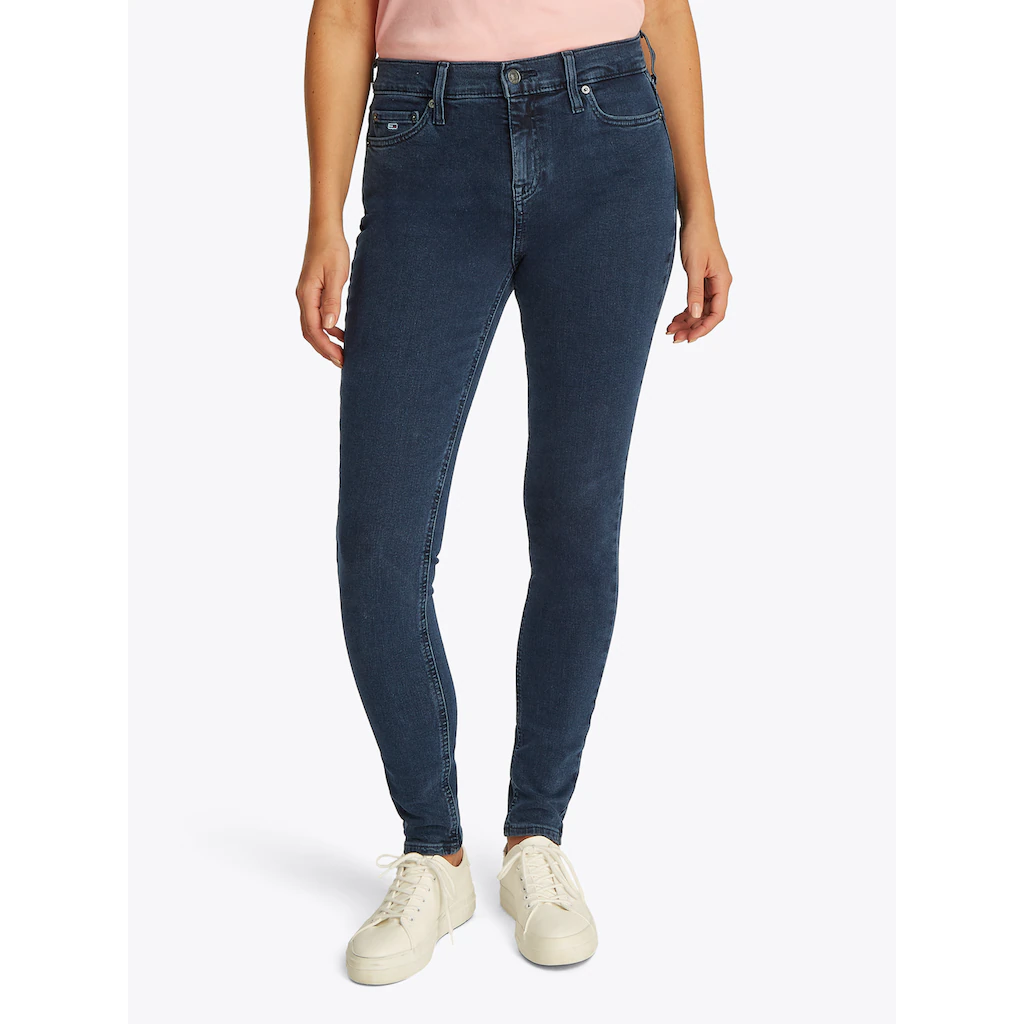 Tommy Jeans Skinny-fit-Jeans »Nora Mid Rise Skinny Fit« mit Waschung mit Logo-Badge