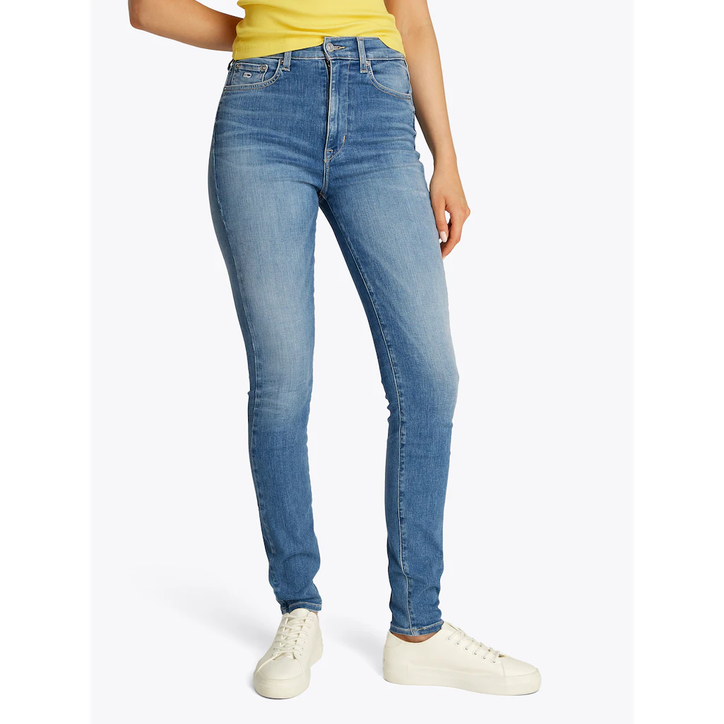 Tommy Jeans Skinny-fit-Jeans »Sylvia High Rise Skinny« in Knöchellänge in blauer Waschung