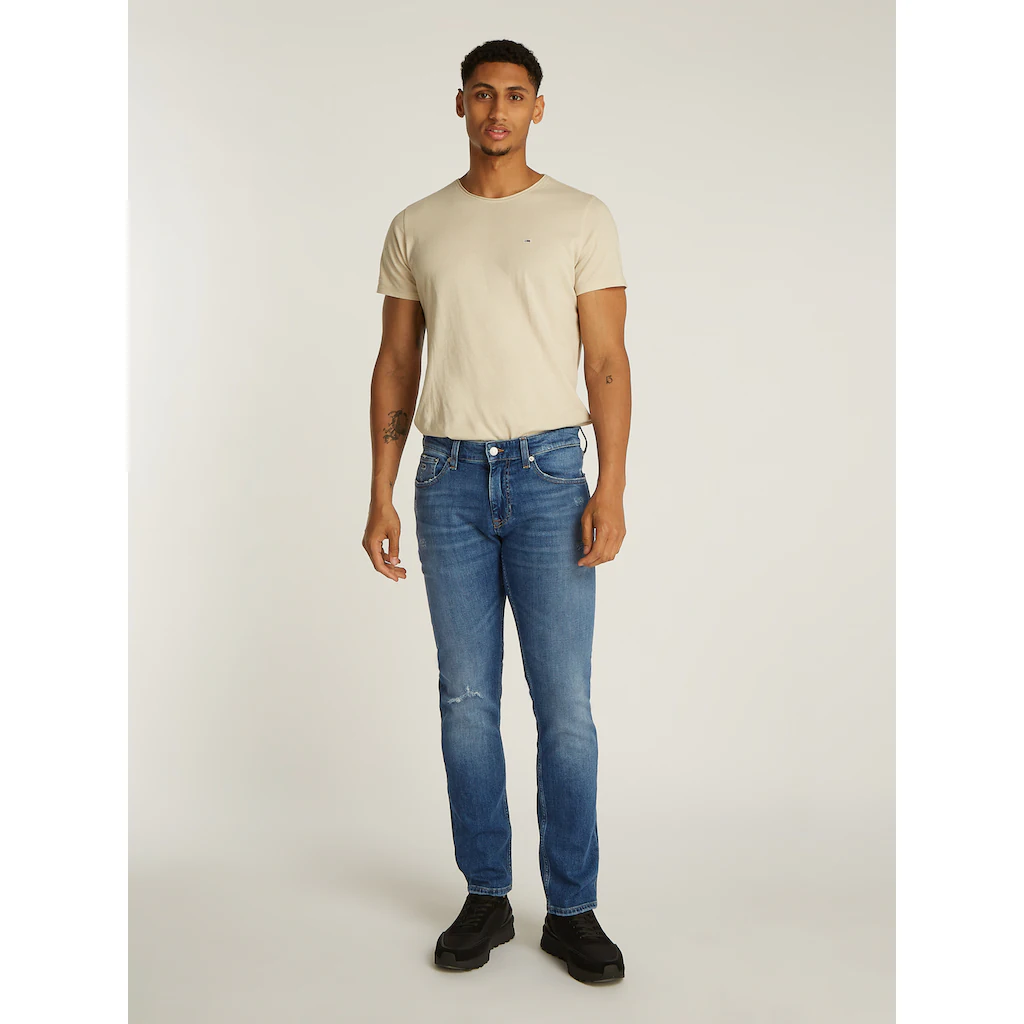 Tommy Jeans Slim-fit-Jeans »Scanton Slim Denim« Mit Logostickereien ▷ Kaufen