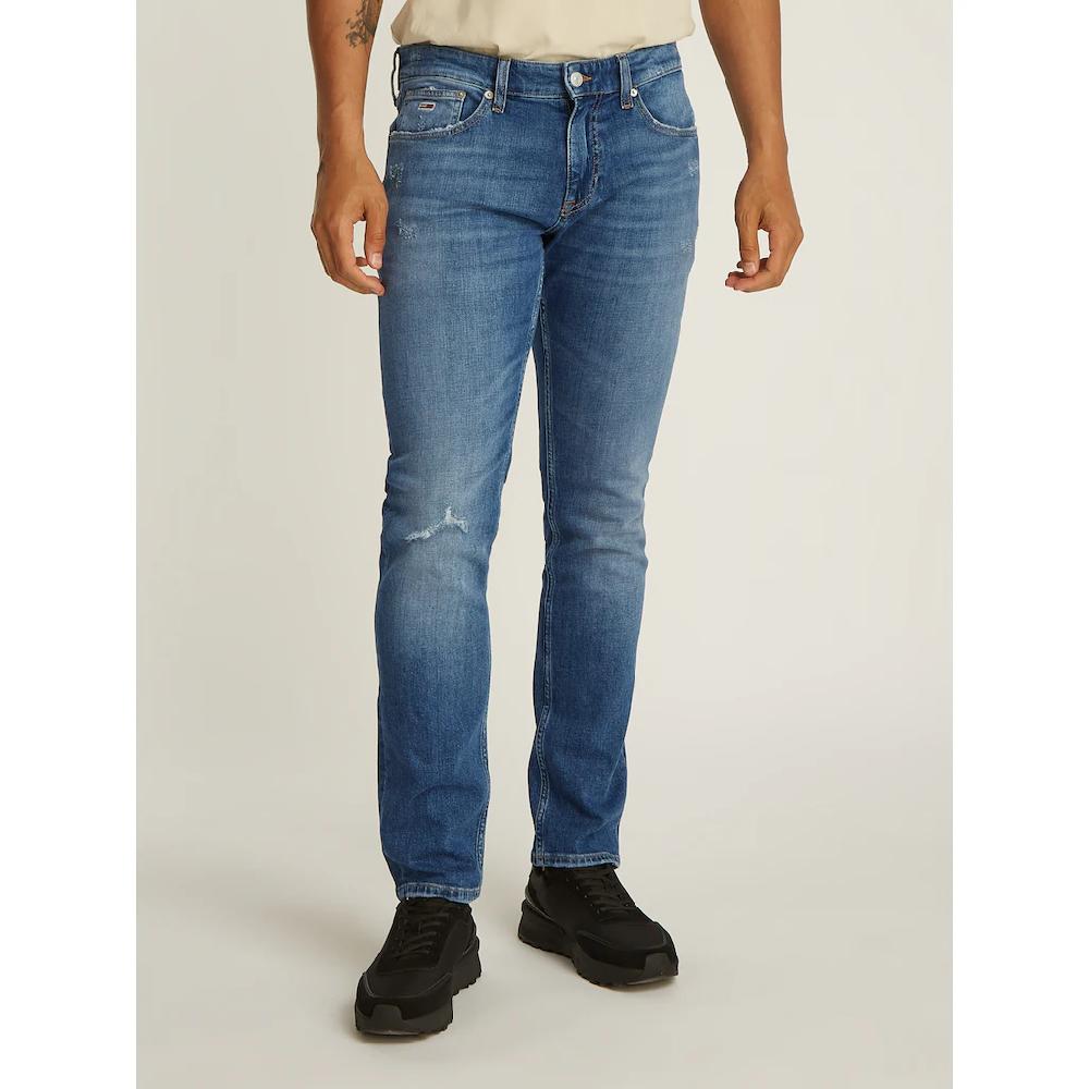 Tommy Jeans Slim-fit-Jeans »Scanton Slim Denim« mit Logostickereien ▷ kaufen
