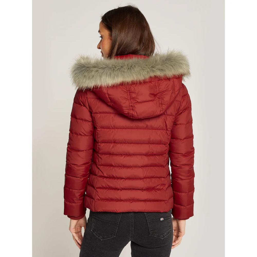 Tommy Jeans Steppjacke »TJW BASIC HOODED DOWN JACKET EXT« Mit Kapuze Mit Logostickerei