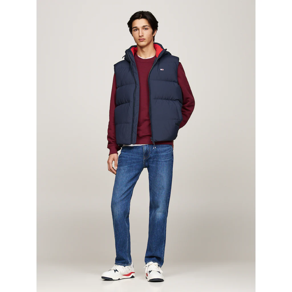 Tommy Jeans Steppweste »TJM ESSENTIAL DOWN VEST EXT« Abnehmbare Kapuze Mit Kordelzug ▷ Für