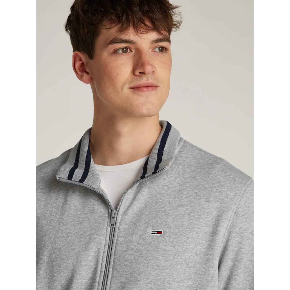 Tommy Jeans Sweatjacke »TJM REG FLEECE ZIP THRU EXT« Mit Logostickerei ▷ Bestellen