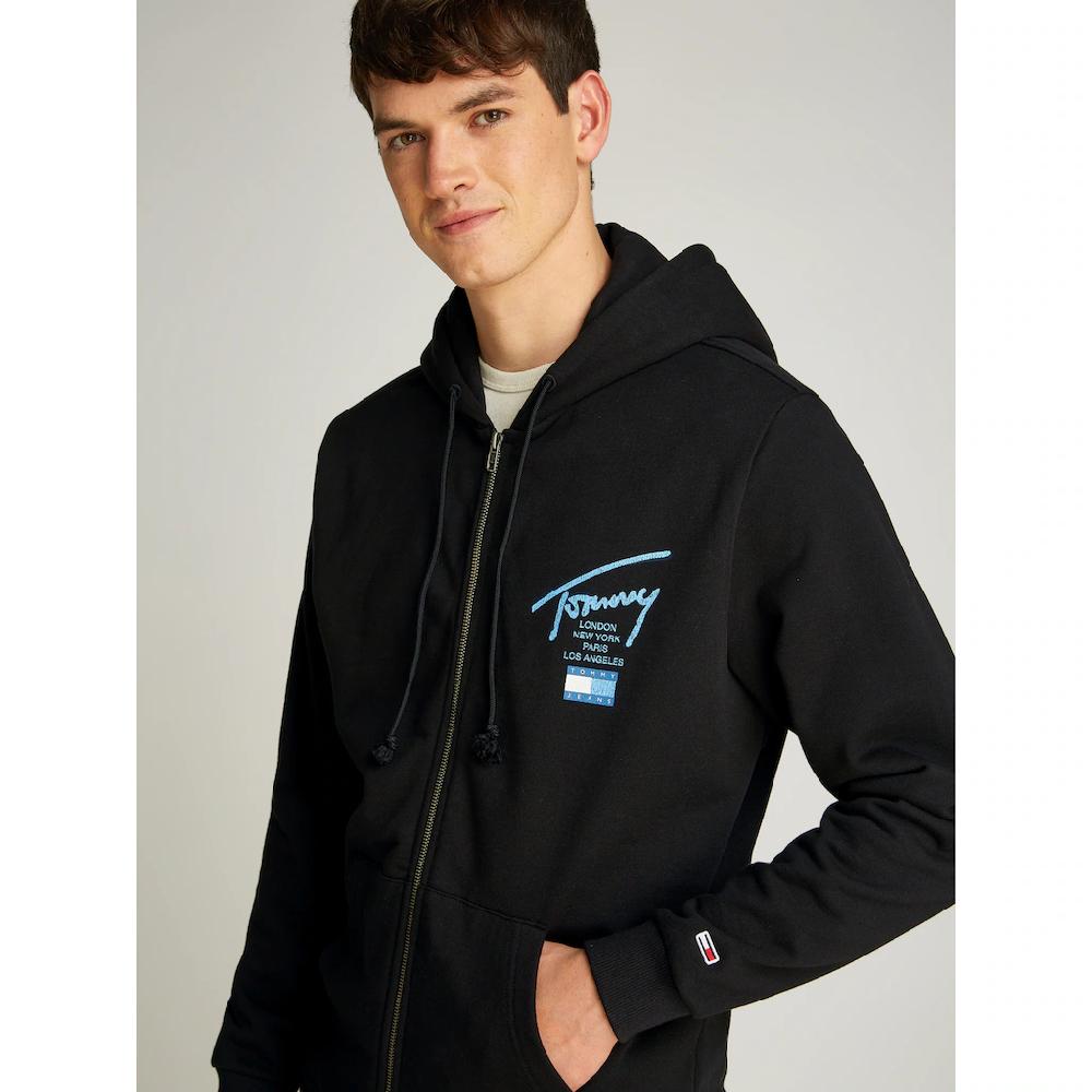 Tommy Jeans Sweatjacke »TJM REG SIG TWIST ZIPTHRU EXT« Mit Großem Logo Am Rücken ▷ Kaufen