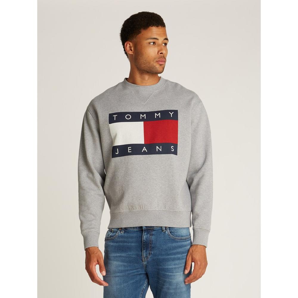 Tommy Jeans Sweatshirt »TJM MELANGE FLAG CREW« mit großem Logo ▷ kaufen