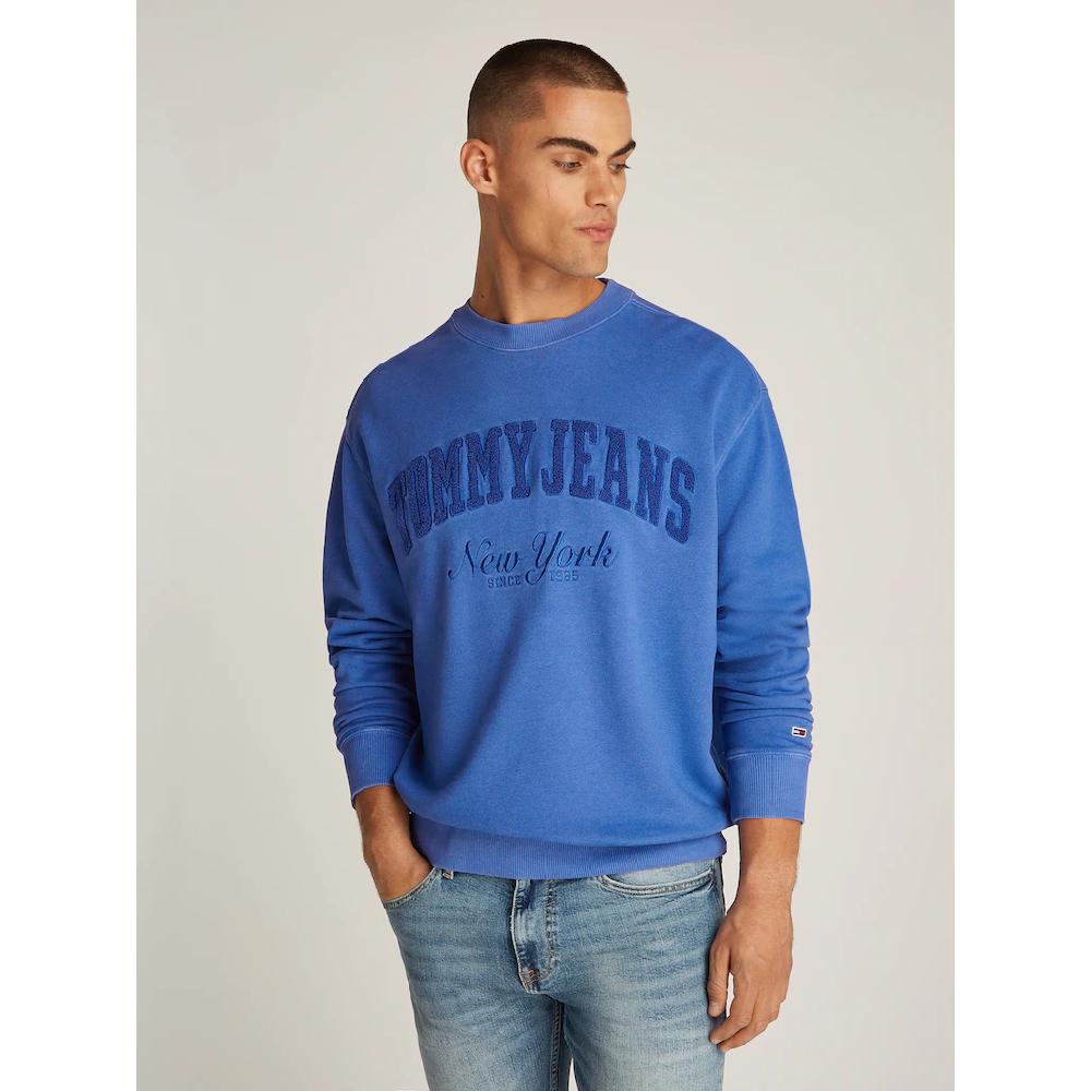 Tommy Jeans Sweatshirt »TJM RLX VINTAGE VARSITY CREW« mit großem Logo ▷ bestellen