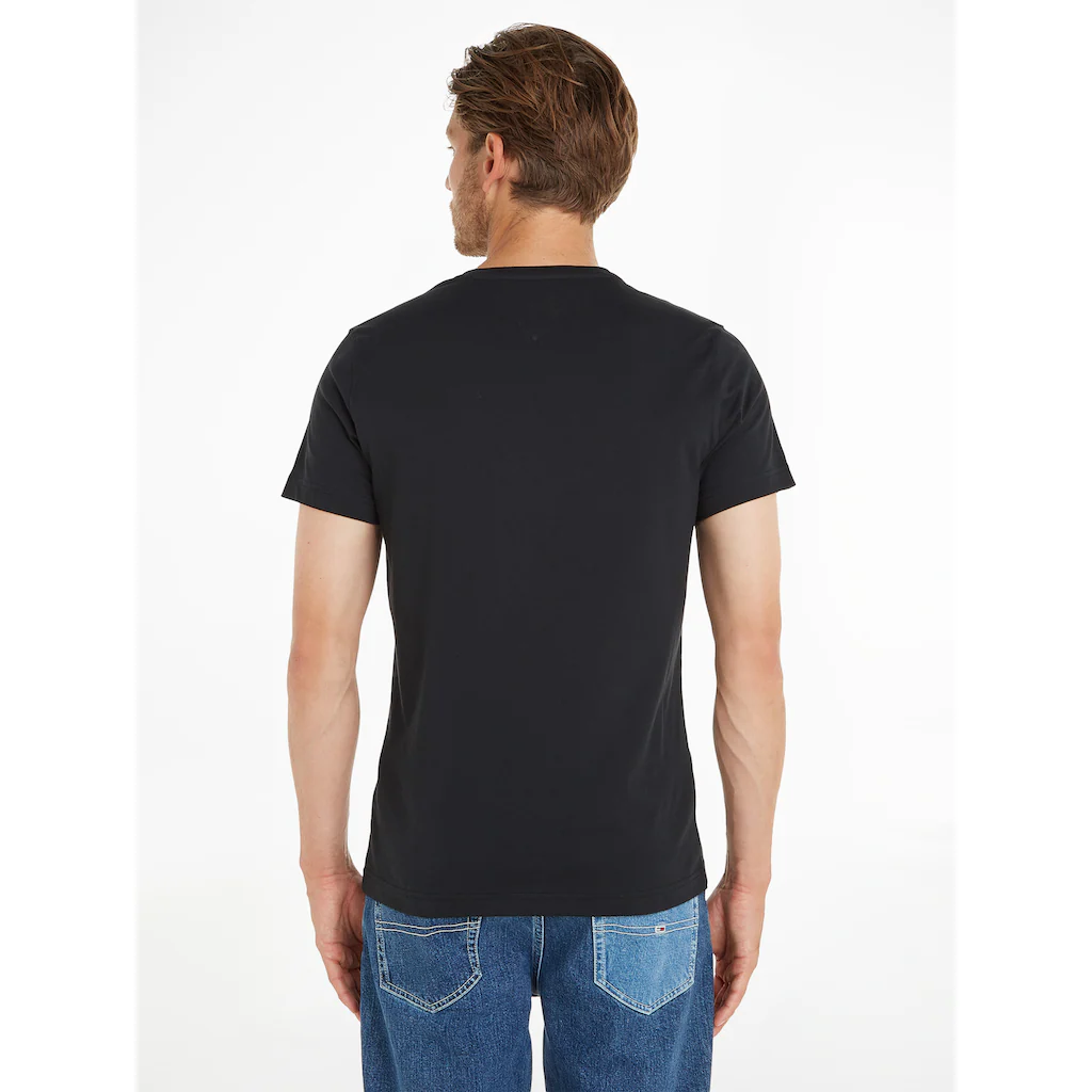 Tommy Jeans T-Shirt »TJM ORIGINAL JERSEY V NECK TEE« Mit V-Ausschnitt Und Dezenter Logo-Flag ▷ Kaufen
