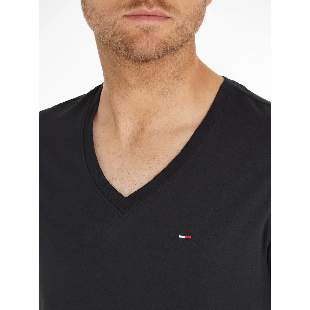Tommy Jeans T-Shirt »TJM ORIGINAL JERSEY V NECK TEE« Mit V-Ausschnitt Und Dezenter Logo-Flag ▷ Kaufen