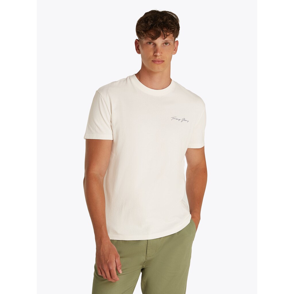 Tommy Jeans T-Shirt »TJM REG SIG SAILING SS TEE EXT« mit großem Rückendruck