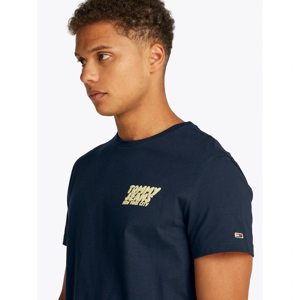 Tommy Jeans T-Shirt »TJM SLIM BUBBLE PRINT SS TEE EXT« Mit Gummierten Print ▷ Kaufen
