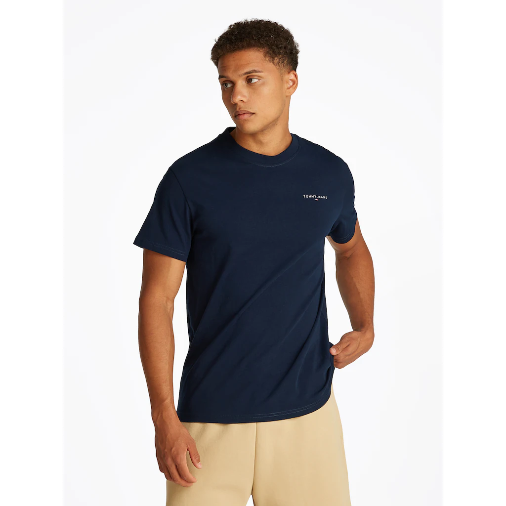 Tommy Jeans T-Shirt »TJM SLIM LINEAR CHEST SS TEE EXT« Mit Logodruck ▷ Bestellen