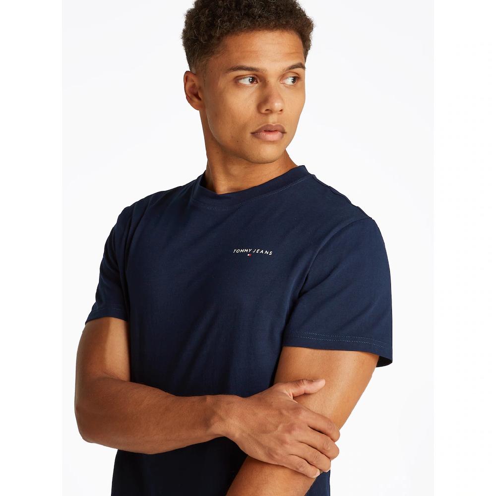Tommy Jeans T-Shirt »TJM SLIM LINEAR CHEST SS TEE EXT« Mit Logodruck ▷ Bestellen
