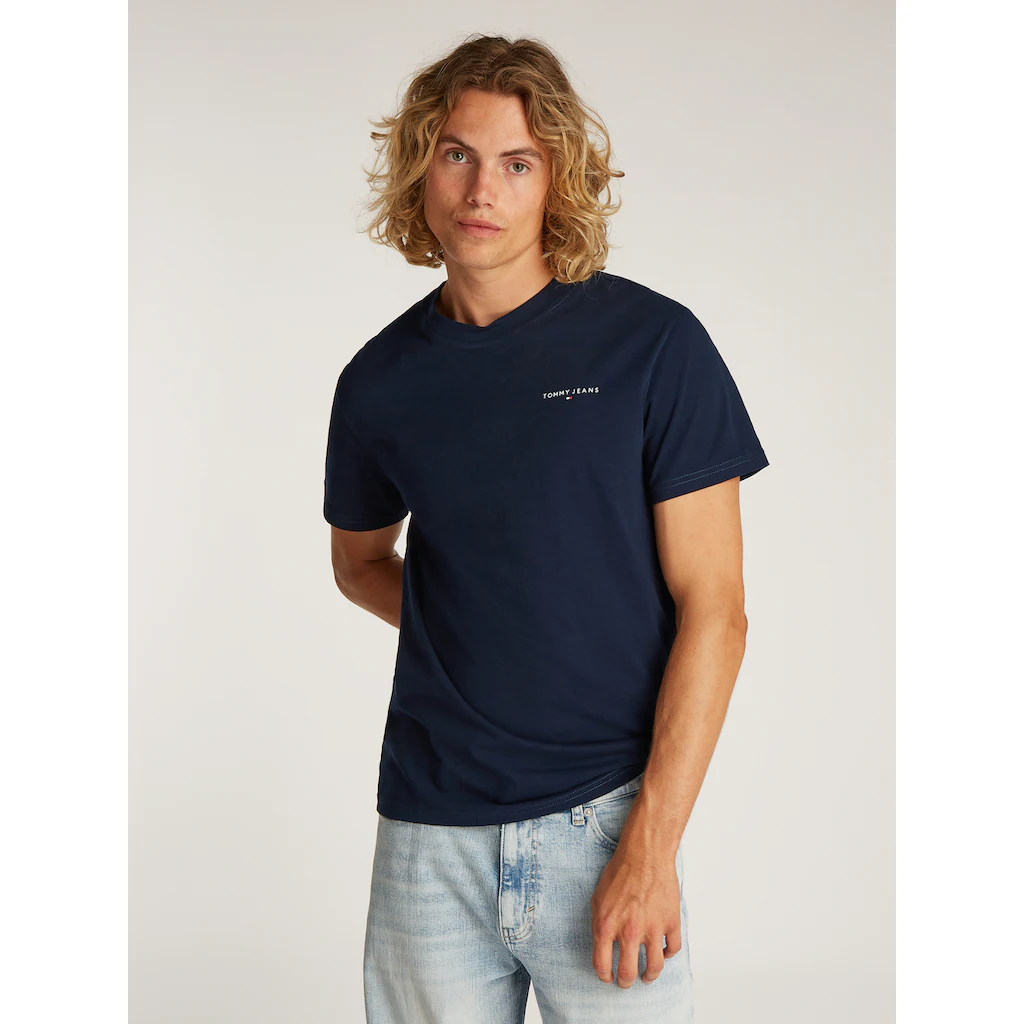 Tommy Jeans T-Shirt »TJM SLIM LINEAR CHEST SS TEE EXT« mit Logodruck ▷ bestellen