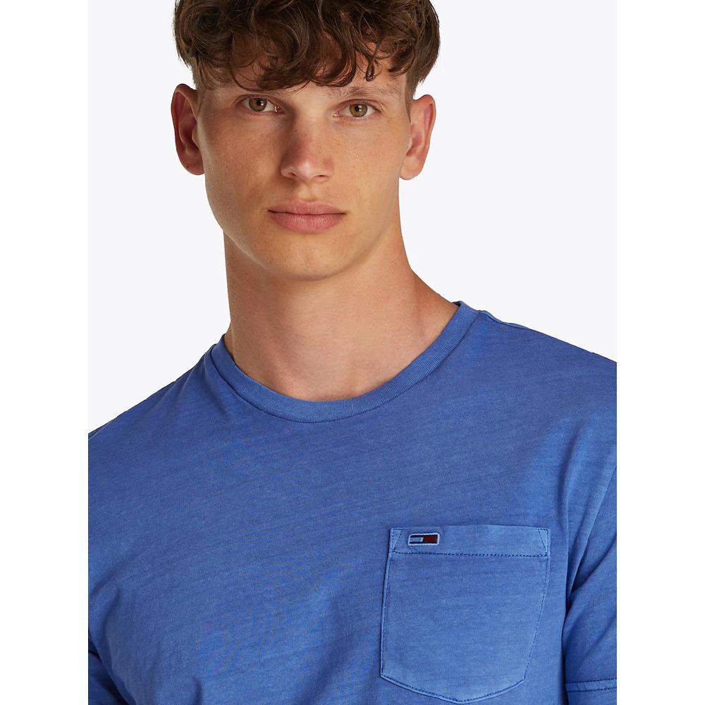 Tommy Jeans T-Shirt »TJM SLIM WASHED POCKET TEE« In Leicht Gewaschener Optik ▷ Für