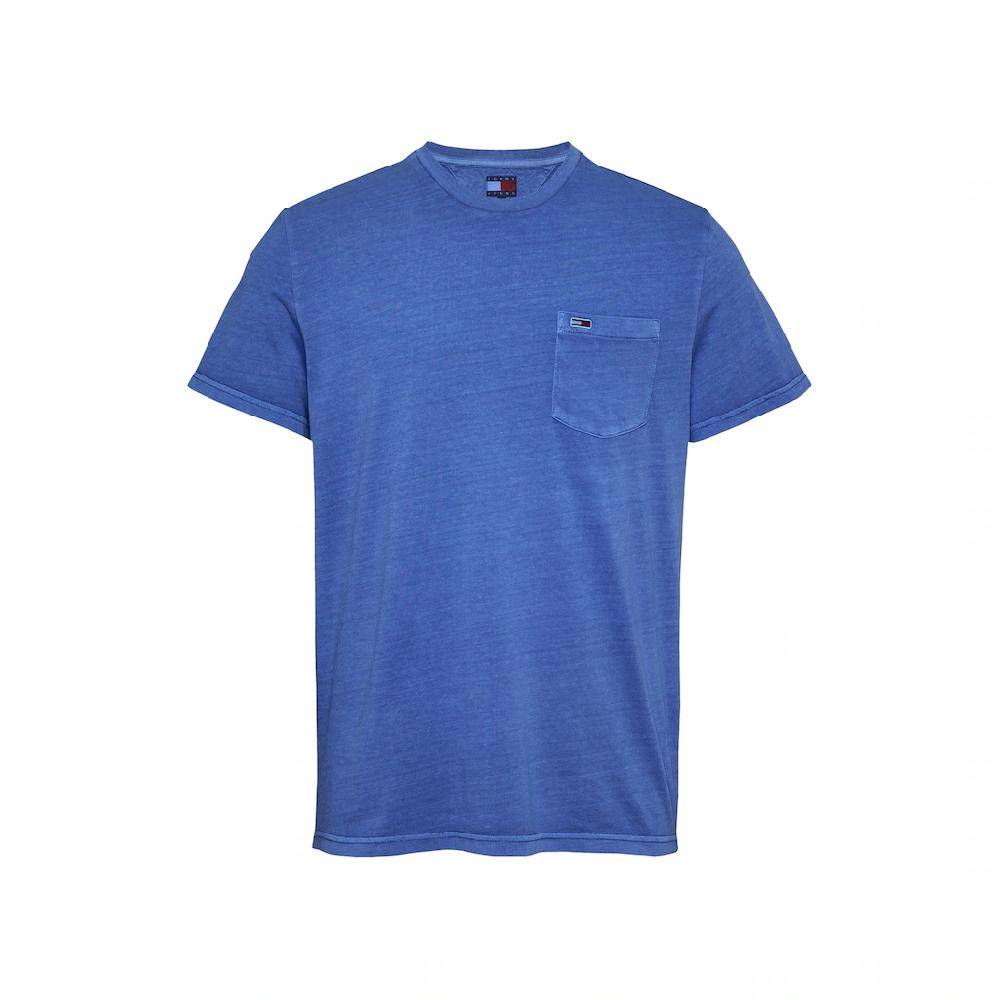 Tommy Jeans T-Shirt »TJM SLIM WASHED POCKET TEE« In Leicht Gewaschener Optik ▷ Für