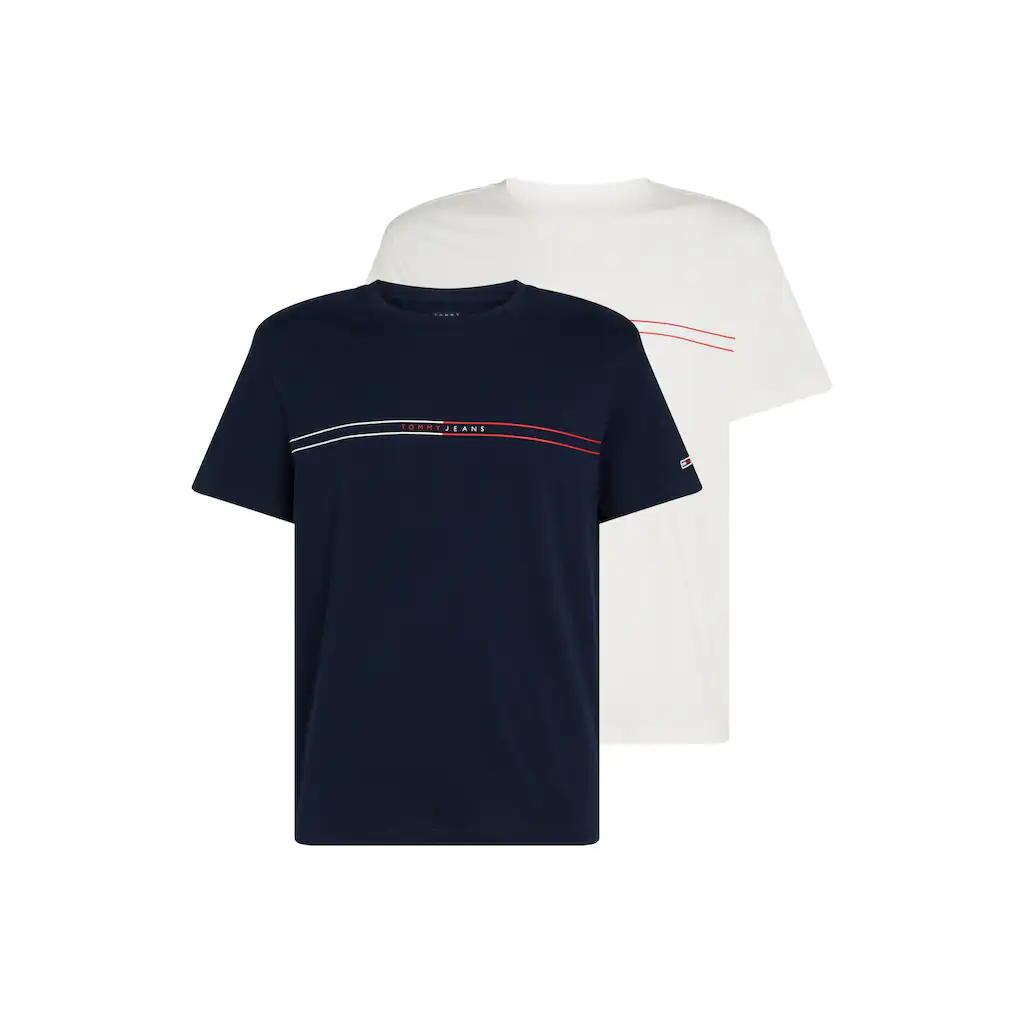 Tommy Jeans T-Shirt »TJM SLM ENTRY GRPHC T EXT 2 PCK« (Packung 2 tlg. 2er)