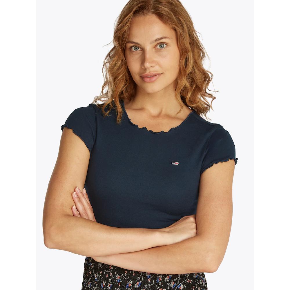 Tommy Jeans T-Shirt »TJW SH SLIM BABYLOCK TEE EXT« Mit Babylock