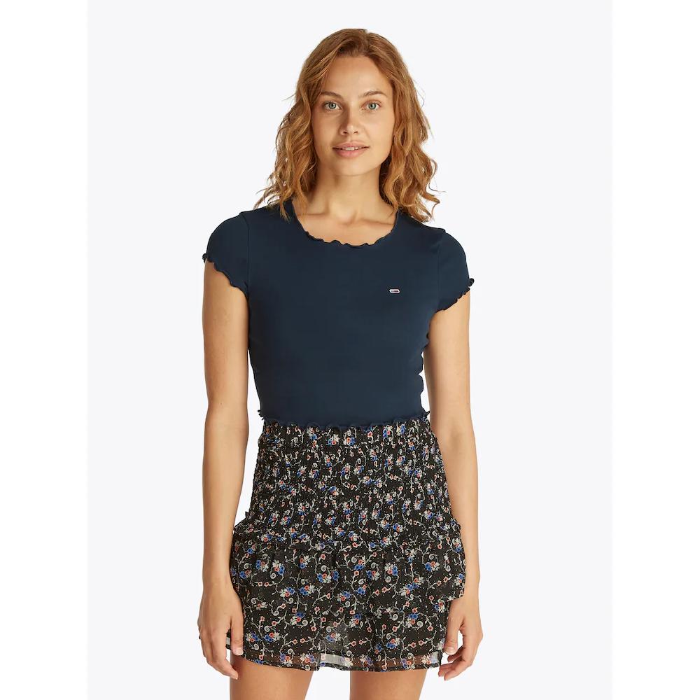 Tommy Jeans T-Shirt »TJW SH SLIM BABYLOCK TEE EXT« mit Babylock