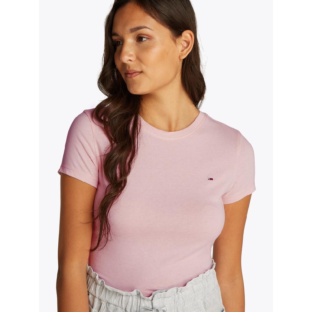 Tommy Jeans T-Shirt »TJW SLIM C-NECK TEE« Mit Logo-Stickerei