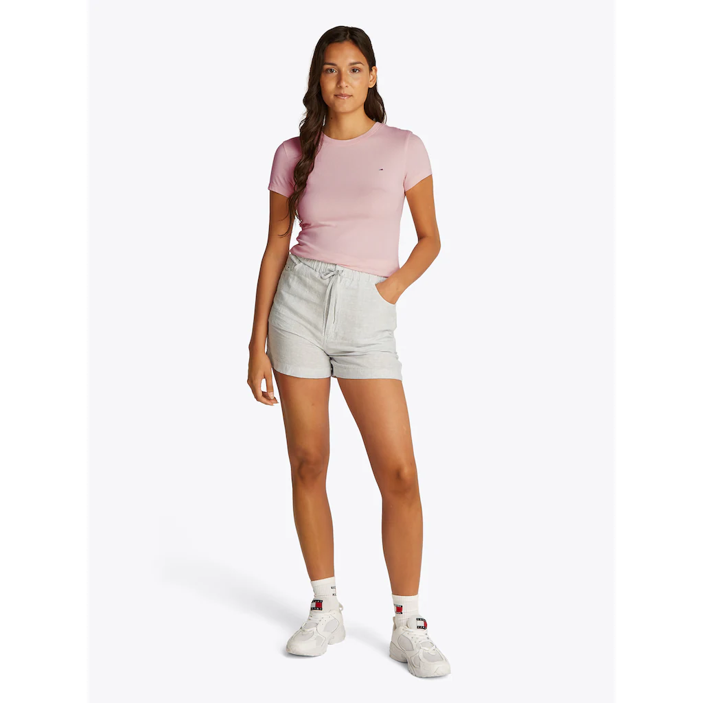 Tommy Jeans T-Shirt »TJW SLIM C-NECK TEE« Mit Logo-Stickerei