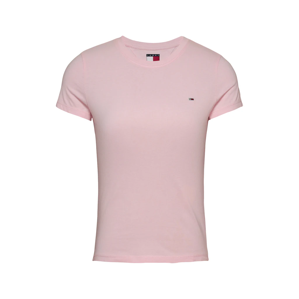 Tommy Jeans T-Shirt »TJW SLIM C-NECK TEE« Mit Logo-Stickerei