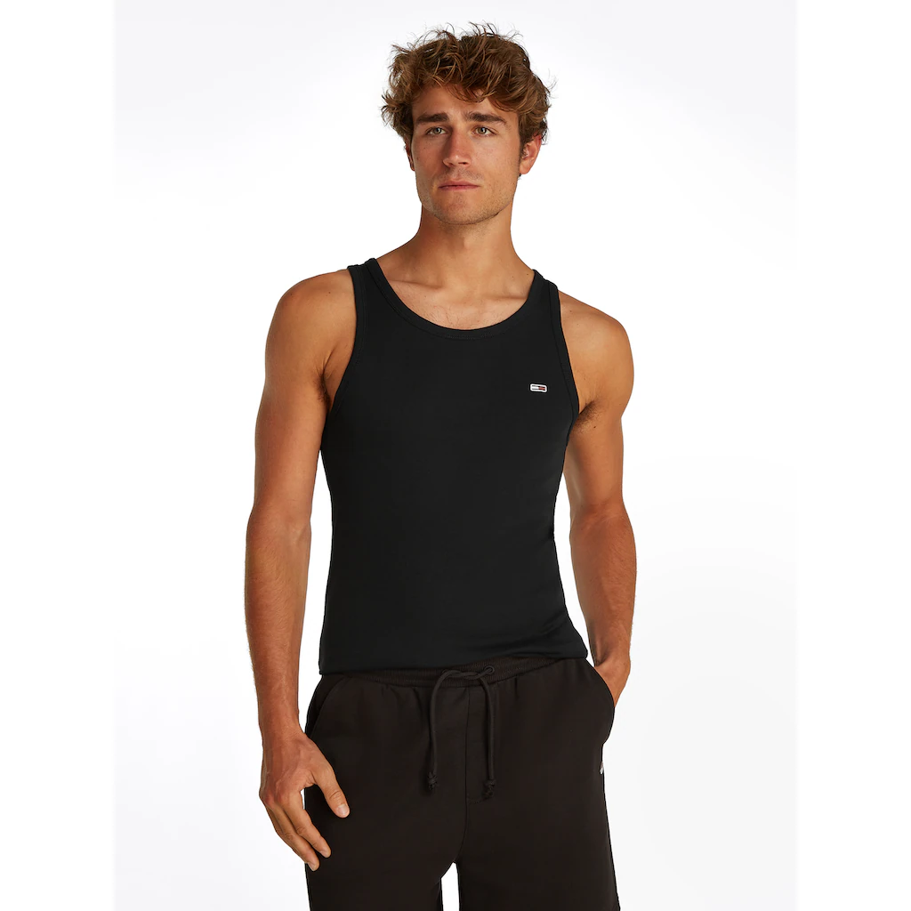 Tommy Jeans Tanktop »TJM XSLIM 2PCK RIB TANK EXT« (Packung 2 Tlg. 2er) Mit Gerippter Struktur