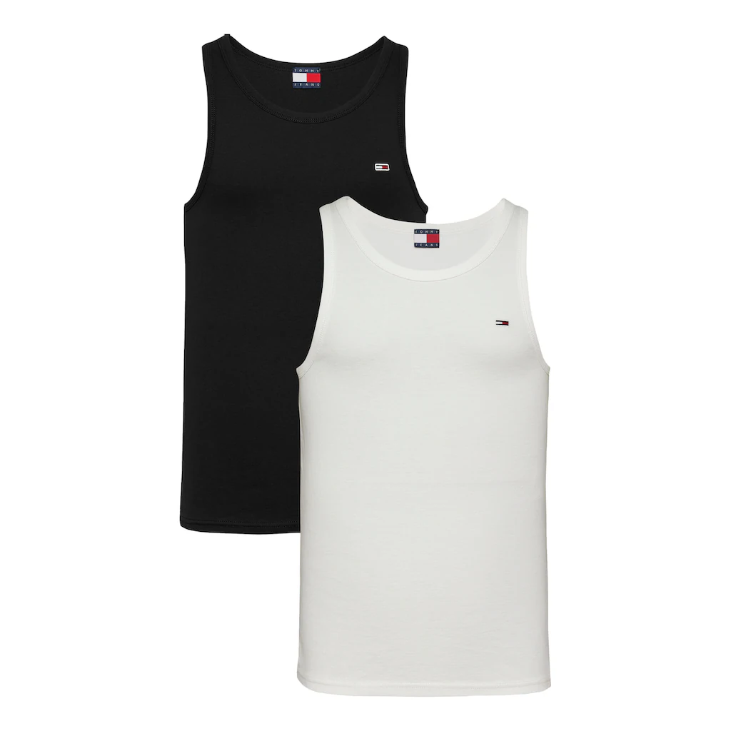 Tommy Jeans Tanktop »TJM XSLIM 2PCK RIB TANK EXT« (Packung 2 tlg. 2er) mit gerippter Struktur