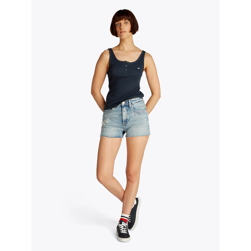 Tommy Jeans Tanktop »TJW SLIM BUTTON TANK« Mit Knopf
